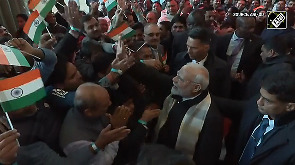 'Modi-Modi, Bharat Mata ki Jai', chant echo in Namibia as Indian Diaspora welcome Modi
