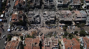 Watch! Drone visuals show devastation of Israeli city struck by Iranian ballistic missiles