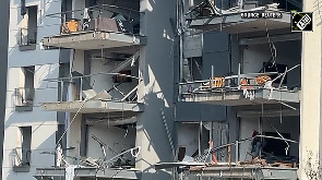 Iranian missile causes crater and damages buildings in Israel