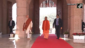 PM Modi offers prayers at Mata Annapurna Mandir before historic flag hoisting at Ram Janmabhoomi