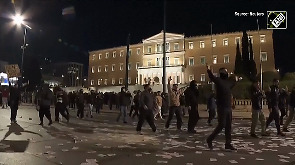 Clashes erupt at protests outside Greek parliament over 2023 train crash