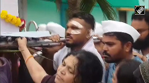 Video: Lone AI crash survivor attends brother's cremation