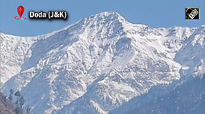 Snow-clad peaks of Doda's Bhalesa dazzle in the sun!