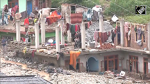 Shocking scenes emerge from Mandi showing the aftermath of flash floods and cloudburst