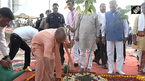 CM Yogi joins 'Vriksharopan Mahabhiyan 2025' in Gorakhpur
