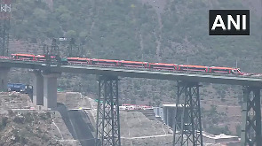 Vande Bharat crosses world's highest railway bridge 