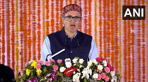 'L-G got promoted, I got demoted': Omar shares stage with PM Modi