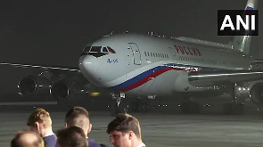 Russian President Vladimir Putin Lands in Delhi