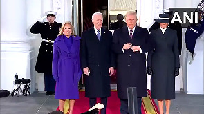 Joe and Jill Biden welcome Trump and Melania at the White House