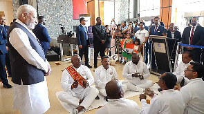 Watch: PM welcomed with Bhojpuri 'Chautaal' in Trinidad and Tobago