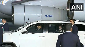 Video: Putin, PM Modi leave Delhi's Palam airport in same car