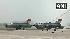 MiG-21s Get Water Gun Salute After 63 Years of Service