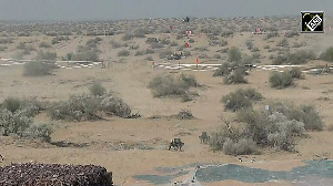 Rajnath Singh Observes Massive Military Drill Near Pakistan Border