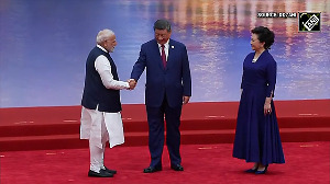 PM Modi arrives for reception at SCO Summit, shares 'historic handshake' with Xi Jinping
