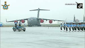 IAF chief AP Singh inspects parade at Hindon Air Base