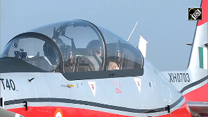 Tejasvi Surya takes sortie in indigenous HTT-40 aircraft