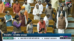 BUDGET SESSION 2025 PM Modi receives rousing welcome in Lok Sabha