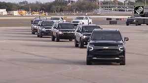 President elect Donald Trump is set to arrive in Washington, departs from Florida with wife and son