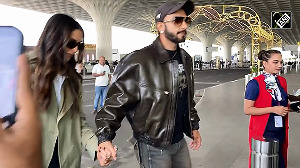 Deepika Padukone and Ranveer Singh arrive in stylish leather jacket & trench coat at Mumbai airport