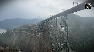 Yoga session held at world's highest railway bridge, Chenab Rail Bridge
