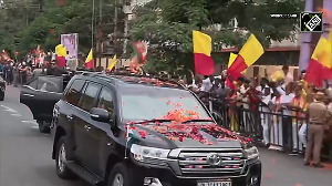PM Modi holds massive roadshow in Tamil Nadu s Tiruchirappalli Showered with flowers