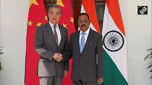 NSA Doval meets Chinese Foreign Minister Wang Yi at Hyderabad House