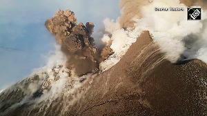 Breathtaking drone footage reveals Mount Etnas mesmerising eruption in Italy