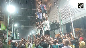 Mumbai Devotees take part in Dahi Handi celebrations on Krishna Janmashtami