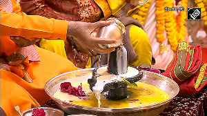 PM Modi performs 'Rudra abhishek' at Somnath Temple