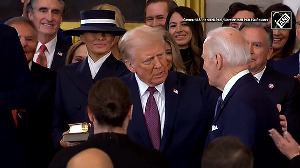 President-elect Donald Trump, VP-elect JD Vance arrive for swearing in ceremony