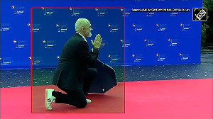 Watch: Albanian PM puts aside his umbrella, kneels in front of Georgina Meloni