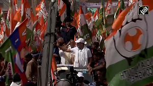 Watch: Priyanka joins Rahul in Voter Adhikar Yatra in Bihar's Supaul
