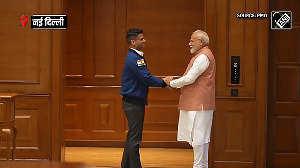 Astronaut Shubhanshu Shukla meets PM Modi