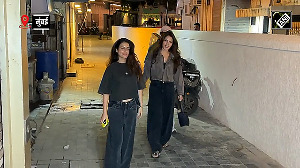 Fatima Sana Shaikh, Rhea Chakraborty Spotted at Bandra