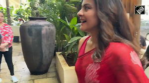 Kajol spotted promoting upcoming mythological horror film 'Maa'