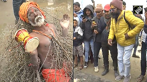 Mahakumbh: Saint lying on bed of thorns for 35 years