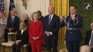 Biden awards Presidential Medal of Freedom to Hillary Clinton