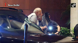 PM Modi departs from BJP Headquarter after Parliamentary Board Meet