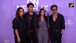 SRK joins son Aryan Khan at promotion of 'The Ba ds of Bollywood'