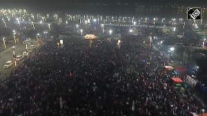 Drone visuals of Maha Kumbh Mela Kshetra