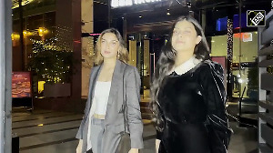 Saiee Manjrekar, Zanai Bhosle spotted at BKC Bandra