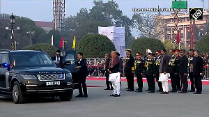 PM Modi attends Beating Retreat Ceremony at Vijay Chowk