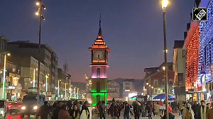 Srinagar's iconic Clock Tower illuminated in tri-colour