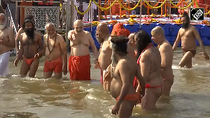 Maha Kumbh: Amit Shah, Yogi take holy dip in Triveni Sangam