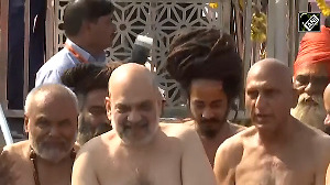 Amit Shah takes holy dip at Triveni Sangam in Prayagraj