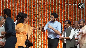 Watch: Aaditya, Amit Thackeray hug, shake hands as Supriya Sule looks on at mega rally