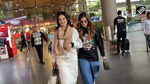 Raveena Tandon spotted with daughter Rasha Thadani at Mumbai Airport