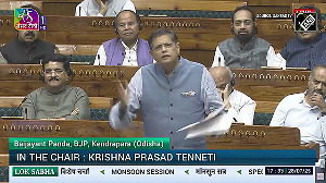 Baijayant Panda's comment in LS leaves Shashi Tharoor smiling