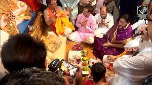 Ajit Pawar and Wife Perform Anant Chaturthi Pooja at Dagdusheth Ganpati Temple