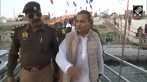 Anil Ambani attends Maha Kumbh with wife Tina Ambani